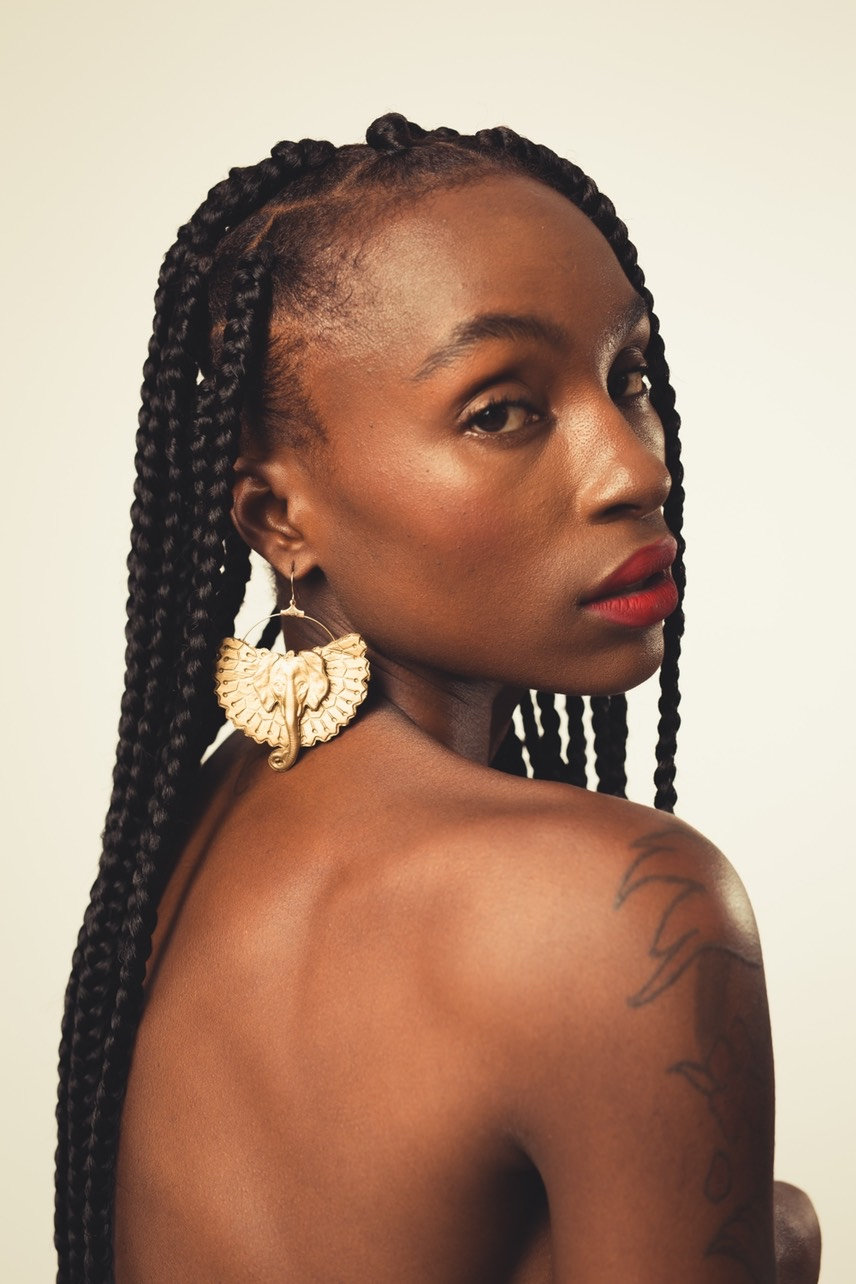 Elefant Ohrringe, Gold Fächer Stammes Tier Geschenk Für Sie von ItsAllCultureJewelry