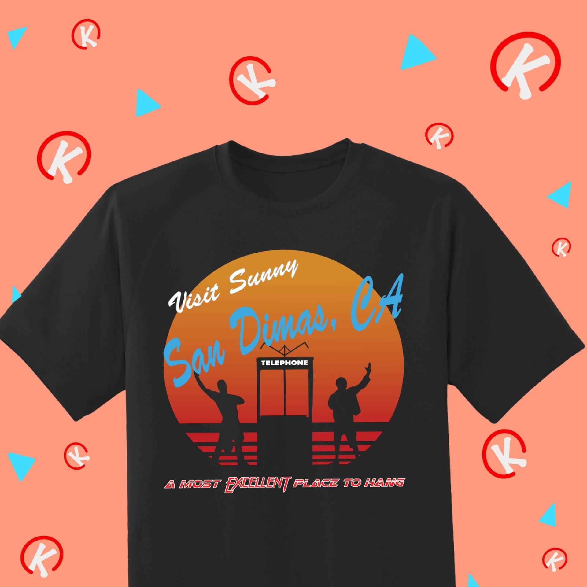 Bill Und Ted Ein Sehr Ausgezeichneter Ort, Um Kurzarm Unisex T-Shirt Hängen Bill Und Ted Ein Sehr Ausgezeichneter Ort, Um Kurzarm Unisex T-Shirt Hängen von ItsDemBoys