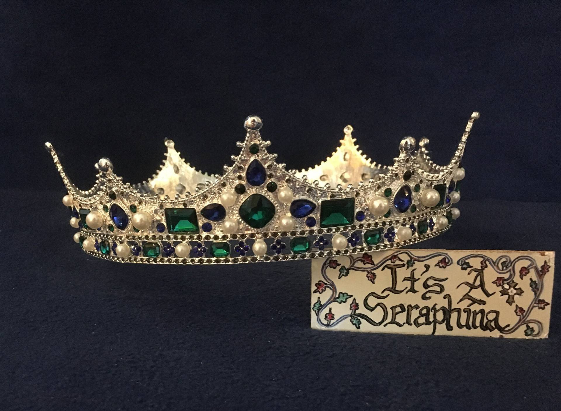 Vatertag Mittelalterliche Gold - Oder Silberkrone Metallkönigköniginbaronialkroneperlen-Edelsteine Personalisiert Vatertag Mittelalterliche Gold - Oder Silberkrone Metallkönigköniginbaronialkroneperlen-Edelsteine Personalisiert von ItsaSeraphina