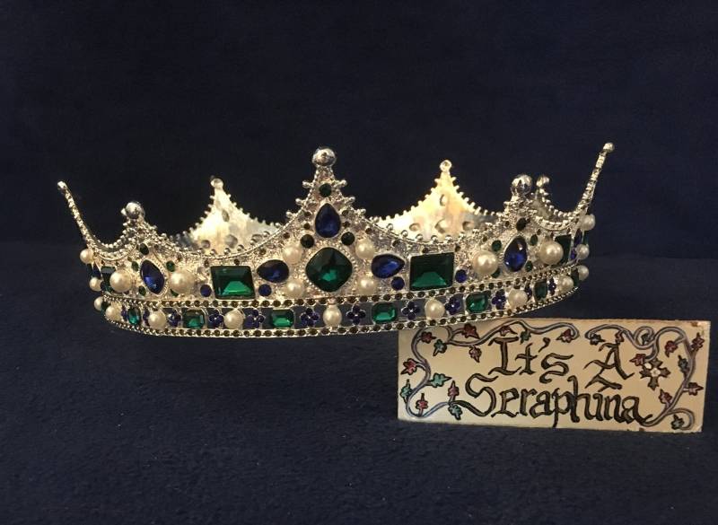 Vatertag Mittelalterliche Gold - Oder Silberkrone Metallkönigköniginbaronialkroneperlen-Edelsteine Personalisiert Vatertag Mittelalterliche Gold - Oder Silberkrone Metallkönigköniginbaronialkroneperlen-Edelsteine Personalisiert von ItsaSeraphina