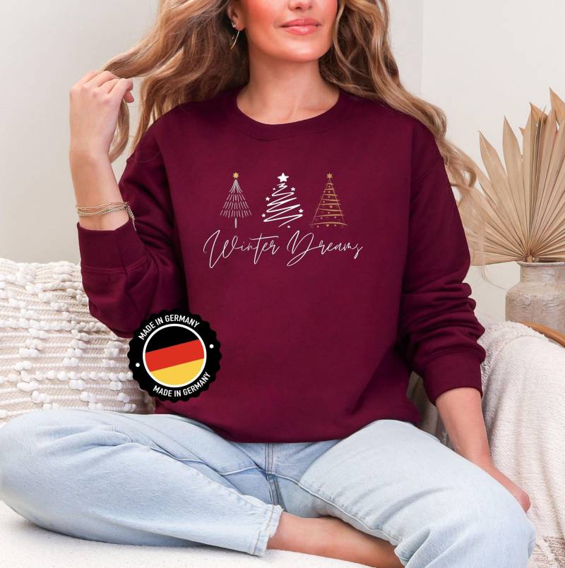Oversized Pullover Winter Outfit Frau Rundhalsausschnitt Fest Sweatshirt Geschenk Für Schwester Weihnachten Kleidung von ItsmesallyDesign