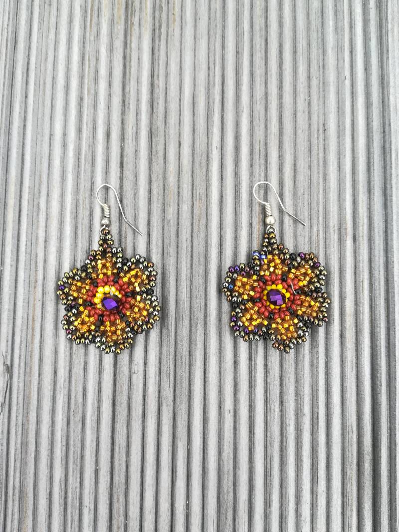 Baumeln Sie Ohrringe, Boho Handgefertigten Schmuck, Lange Boho-stil, Handgemachte Blumenohrringe Baumeln Sie Ohrringe, Boho Handgefertigten Schmuck, Lange Boho-stil, Handgemachte Blumenohrringe von ItzaJewellery
