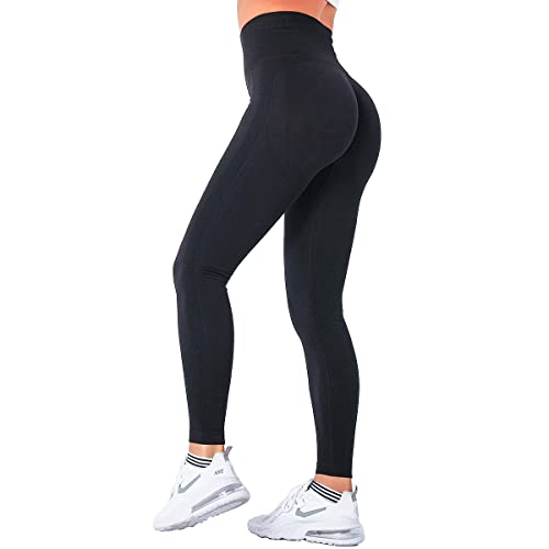 IuulFex Scrunch Butt Leggings für Frauen Workout Nahtlose Leggings Butt Lift Booty Lifting Leggings Yogahosen Hohe Taille von IuulFex