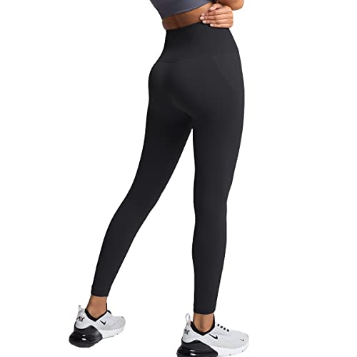 IuulFex Sport Gym Leggings Damen Nahtlose Workout Yogahose Seamless Leggings Bauchkontrolle Kompressions Sporthose Fitness von IuulFex