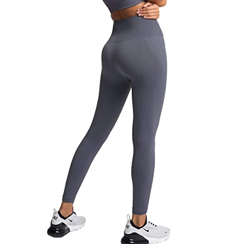 IuulFex Sport Gym Leggings Damen Nahtlose Workout Yogahose Seamless Leggings Bauchkontrolle Kompressions Sporthose Fitness von IuulFex