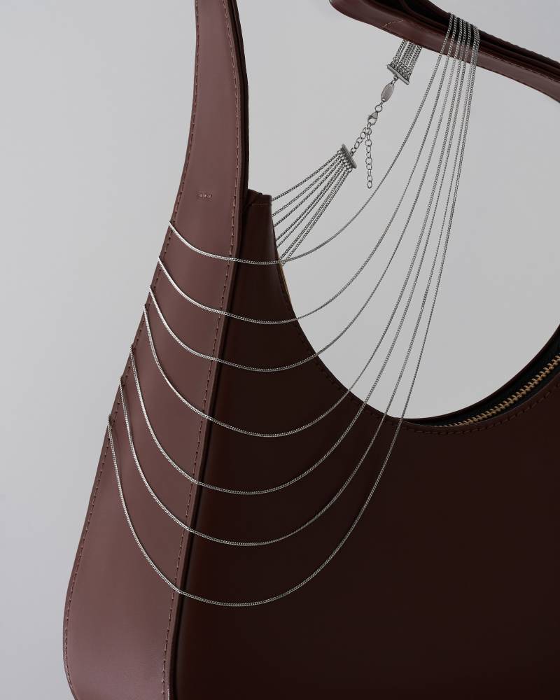 Layered Halskette, Sterling Silber 925, Party Trendy Multi Chain Weihnachtsgeschenk Für Sie von IvaJewelery