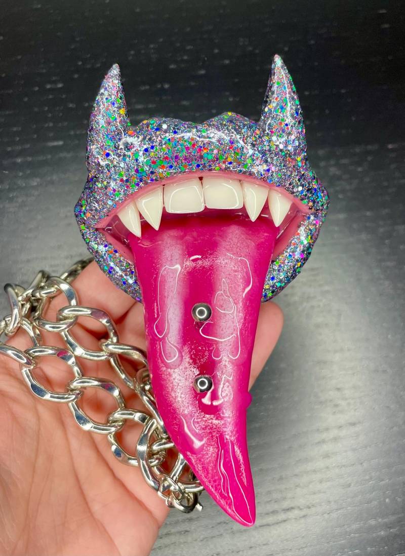 Glitzer Lippen Anhänger Glitzer Lippen Anhänger von IvaNixCreations