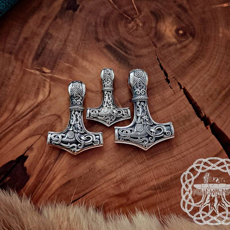 Mammen Mjölnir Anhänger Aus Sterlingsilber Handgefertigte Thorshammer Und von IvaldiSonsForge