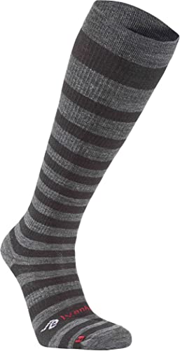 Ivanhoe of Sweden Unisex Erwachsene Wool Sock Compression Stripe Schwarz 41-42 von Ivanhoe of Sweden