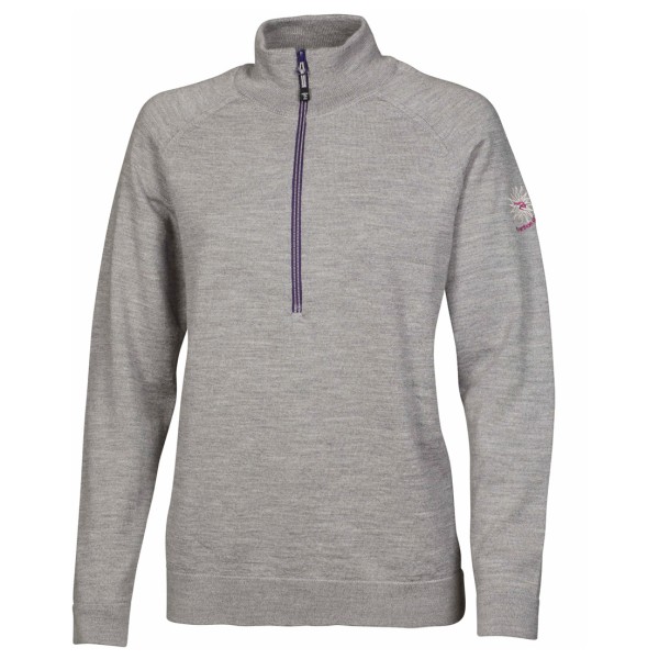 Ivanhoe of Sweden - Women's Jana Half Zip - Merinopullover Gr 38 grau von Ivanhoe of Sweden