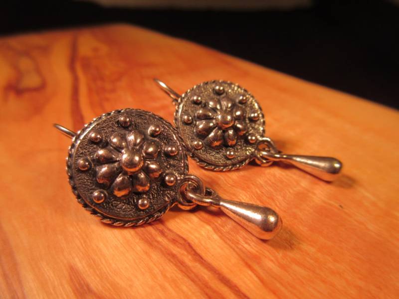 Coole Retro Sterling Silber Ohrringe von IvansJewelry