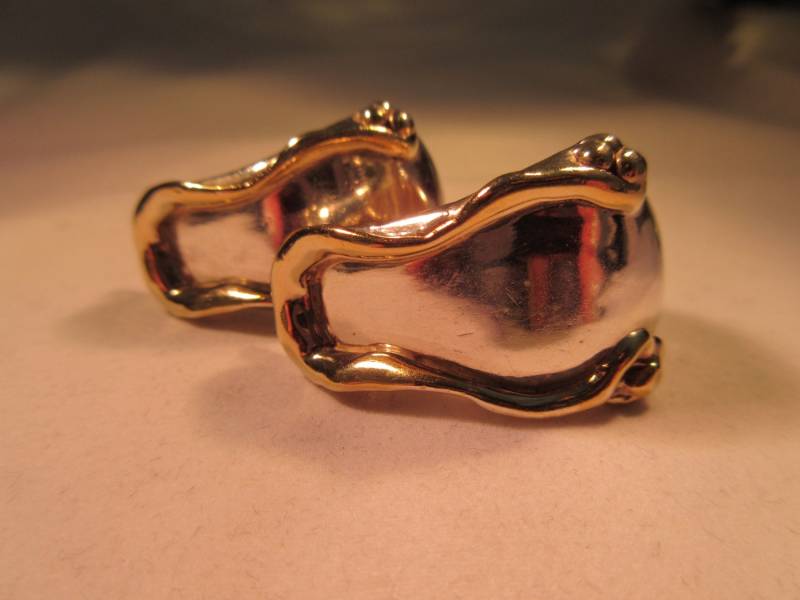 Coole Vintage Sterling Silber Ohrringe - Heavy Reserved von IvansJewelry