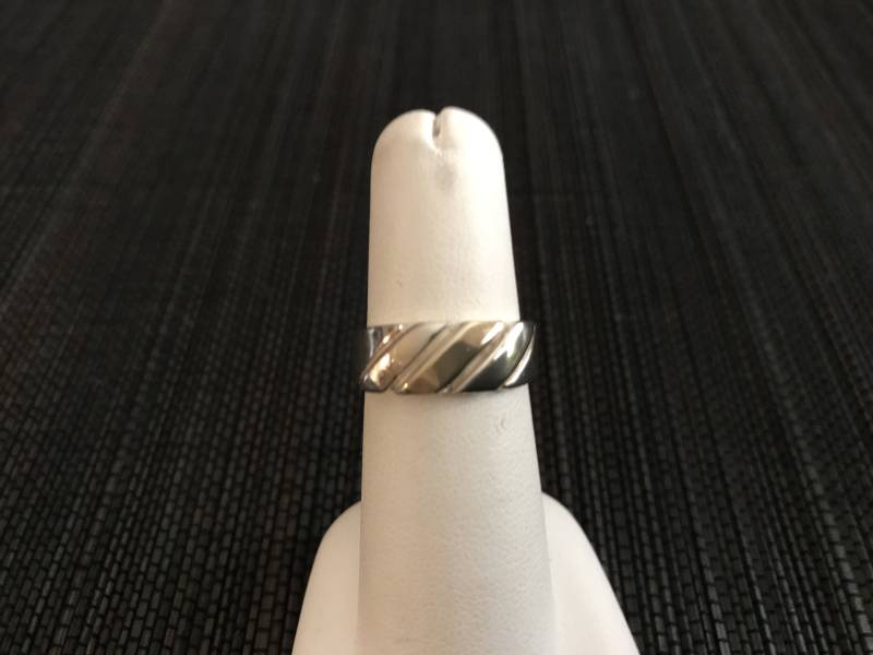 Retro Sterling Silber 14K Goldring - 6, 5 von IvansJewelry