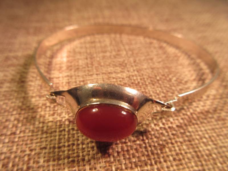 Retro Sterling Silber Bernstein Armband von IvansJewelry