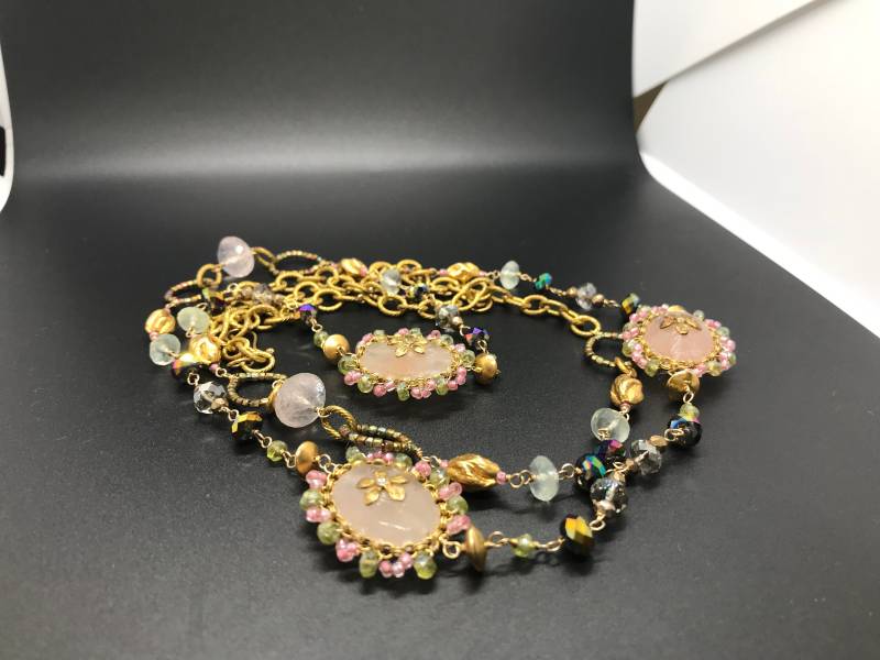 Wunderschöne Mehrperlen Lange Halskette von IvansJewelry