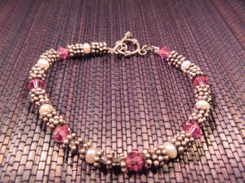 Zartes Retro Sterling Silber Armband von IvansJewelry