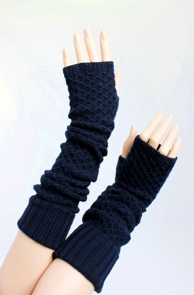 Lange Fingerlose Wolle Aus Einer Hochwertigen Mischung Kaschmir Und Merinowolle von IvetaStasiulioniene