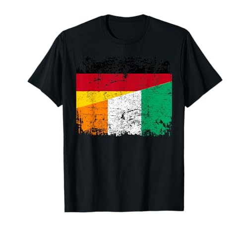 ELFENBEINKÜSTE DEUTSCHLAND Flagge | Damen Herren Kinder T-Shirt von Ivory Coast Family Shop