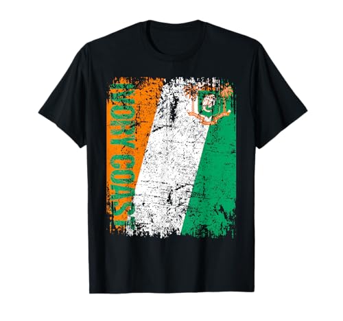 ELFENBEINKÜSTE Flagge Damen Herren Kinder ELFENBEINKÜSTE T-Shirt von Ivory Coast Family Shop