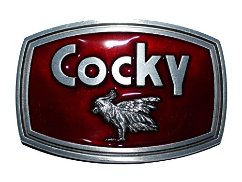 Booth's "Cocky" Gürtelschnalle von Bones, Rot/Ausflug, einfarbig (Getaway Solids), Einheitsgröße von Ivory Falcon
