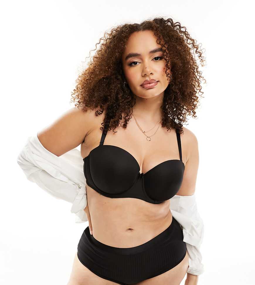 Ivory Rose Curve - Trägerloser BH in Schwarz von Ivory Rose Lingerie