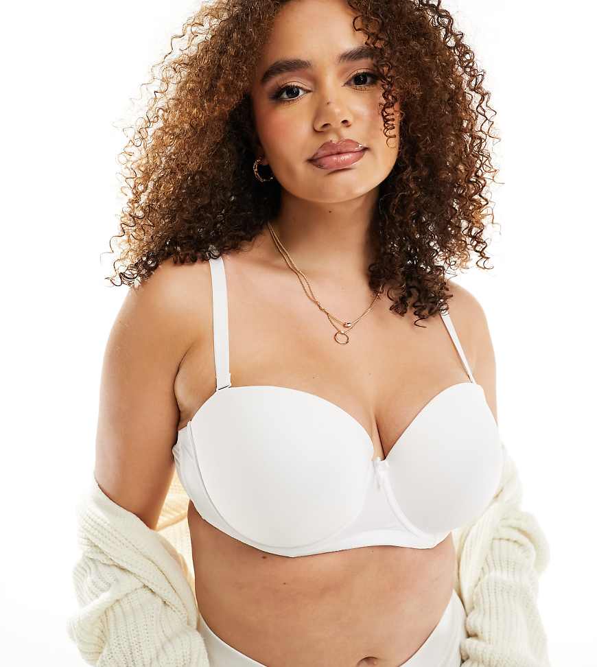 Ivory Rose Curve - Trägerloser BH in Weiß von Ivory Rose Lingerie