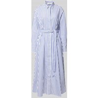 Ivy Oak Maxikleid mit Bindegürtel Modell 'DINA KIM' in Blau, Größe 42 von Ivy Oak