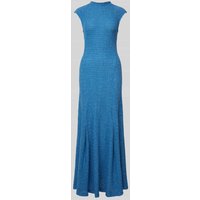 Ivy Oak Maxikleid mit Stehkragen Modell 'MARCELLA' in Ocean, Größe 38 von Ivy Oak