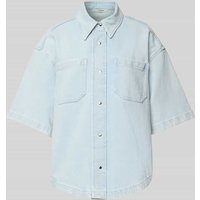Ivy Oak Regular Fit Jeansbluse mit Brusttaschen Modell 'ERICA' in Bleu, Größe M von Ivy Oak