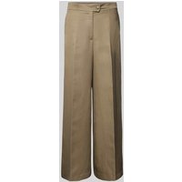 Ivy Oak Wide Leg Stoffhose mit Bügelfalten Modell 'PIERA ANN' in Khaki, Größe 38 von Ivy Oak