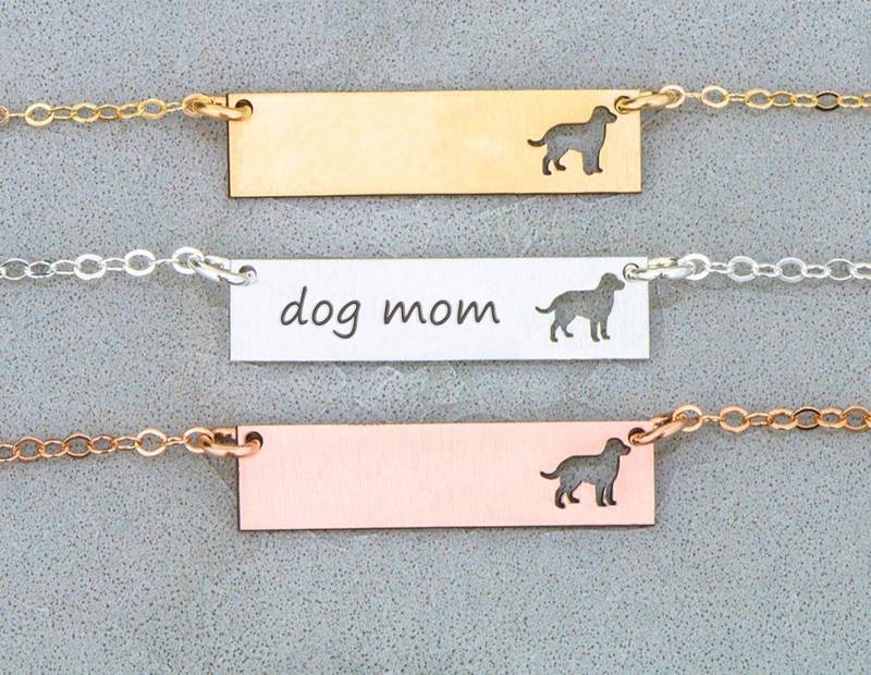 Labrador Retriever Bar Halskette Personalisiertes Hundegedenkgeschenk Labrador Retriever Bar Halskette Personalisiertes Hundegedenkgeschenk von IvyByDesign