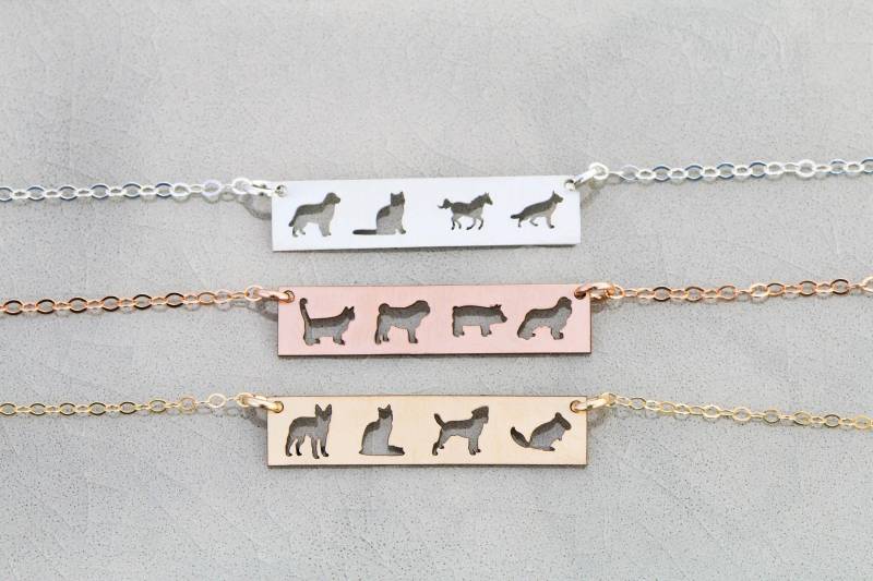 Personalisierte Halskette Sterling Silber, Gold Filled, Haustier Verlust Geschenk Personalisierte Halskette Sterling Silber, Gold Filled, Haustier Verlust Geschenk von IvyByDesign