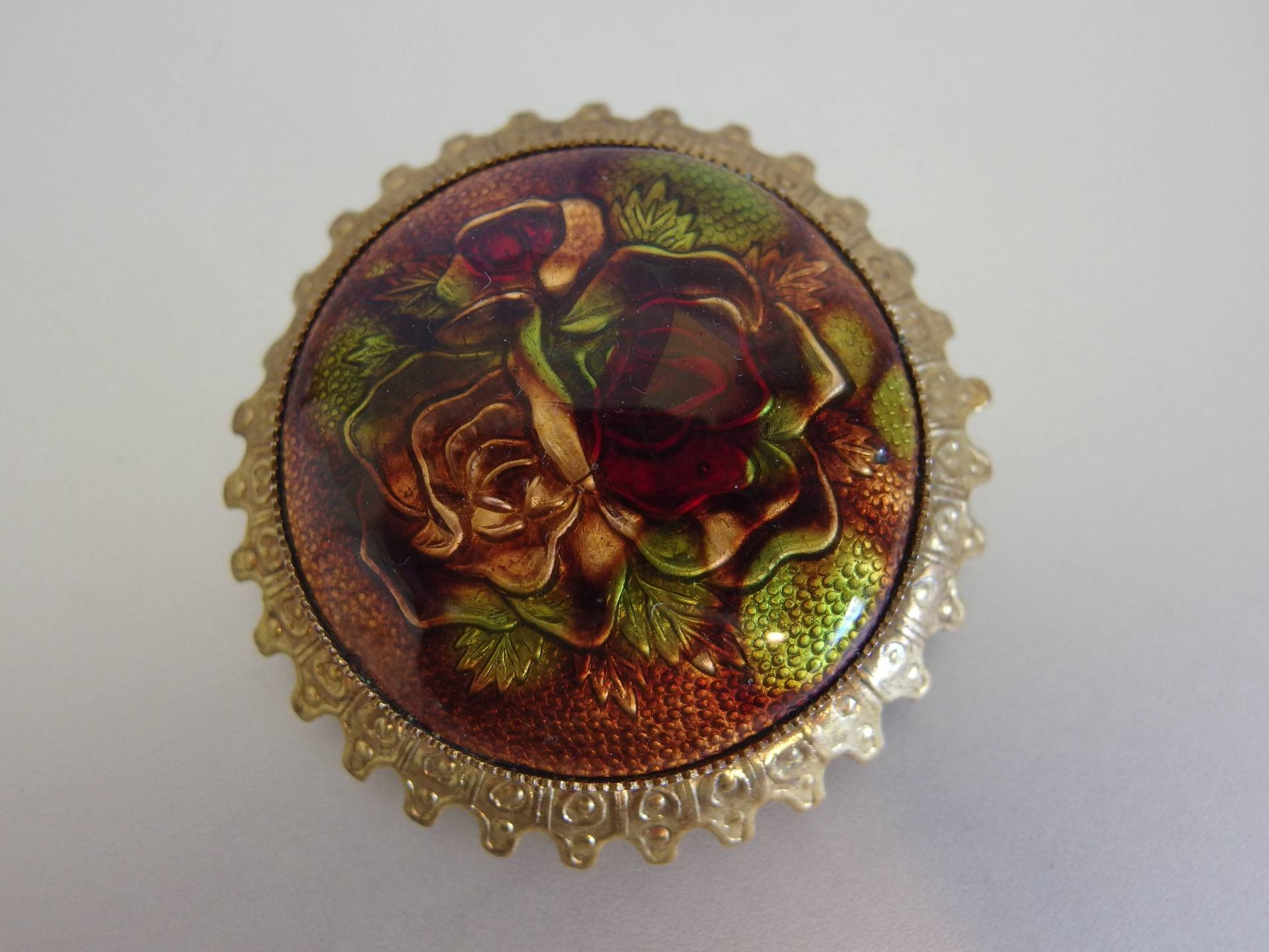 Jahrgang 1930 Floral Emaille Brosche Jahrgang 1930 Floral Emaille Brosche von IvyCottage2U