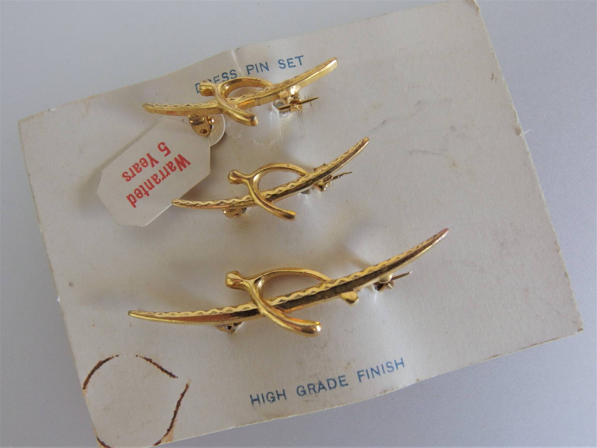 Vintage 12K Gp Kleid Pin Set Schmuck Vintage 12K Gp Kleid Pin Set Schmuck von IvyCottage2U