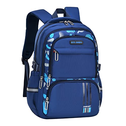 IvyH Schulrucksack Jungen,Bleiben Sie Bequem und Sicher mit Unserem Atmungsaktiven Rucksack Jungen-mit Rutschfestem Brustgurt,Reflektierendem Streifen von IvyH