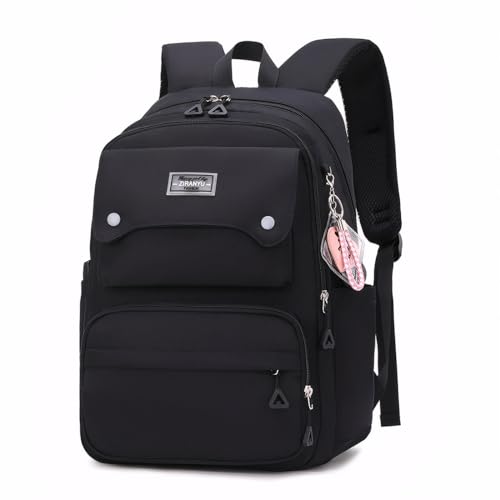 IvyH Schulrucksack für Teenager Mädchen Jungen Rucksack mit Großer Kapazität | Stilvolle Daypack Mädchen mit Vielen Taschen | Lässiger Schultasche Ideal für Schule & Freizeit, Lila von IvyH