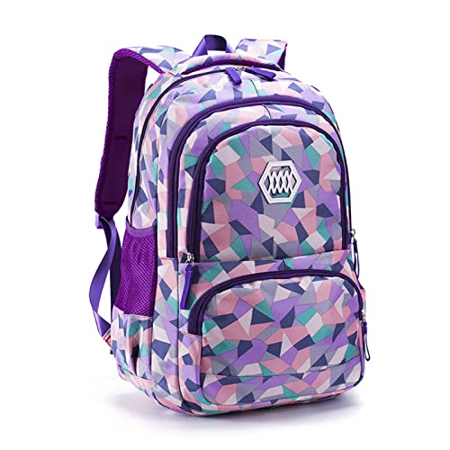 IvyH Schulrucksack Mädchen Teenager Schultaschen Jungen Ranzen Ergonomischem Kinder Rucksäcke Verweilen Druck Schulranzen für 8 10 15 Jahre School Bags for Boys Girls Groß für Schule von IvyH