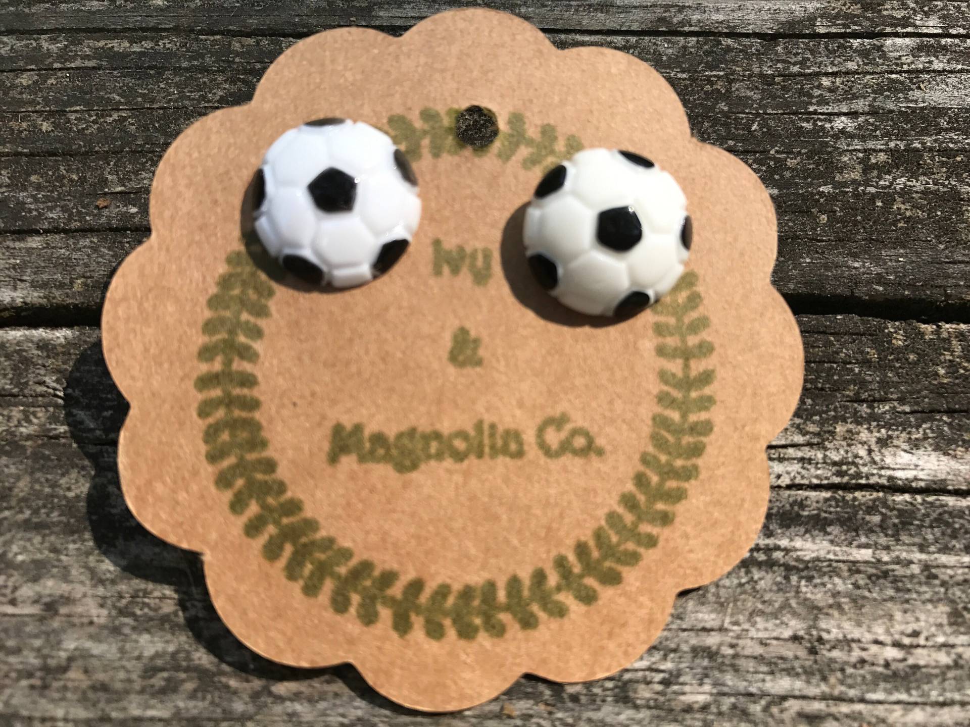 Fußball-Ohrringe Fußball-Ohrringe von IvyandMagnoliaCo