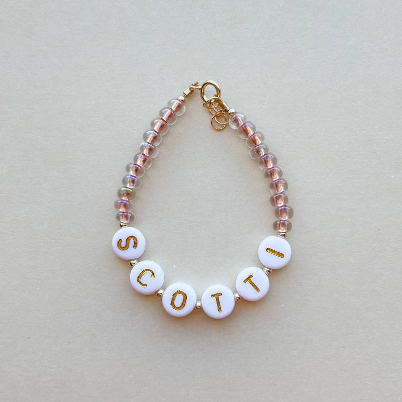 Personalisiertes Namensarmband | Maßgeschneidertes Armband Gold Filled Schmuck Perlenarmband Baby Damen Handgefertigt Personalisiertes Namensarmband | Maßgeschneidertes Armband Gold Filled Schmuck Perlenarmband Baby Damen Handgefertigt von Ivyandpaigeco