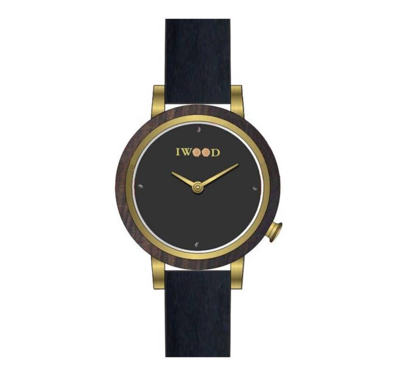 Iwood Luxusuhr Echtholz Damenuhr IW18443001 von Iwood