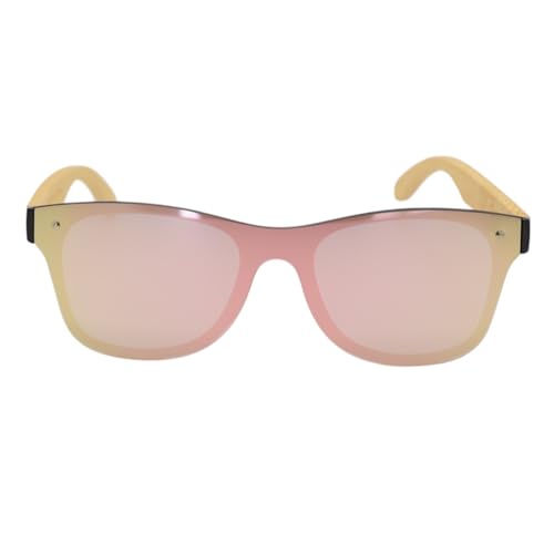 Ixe&Me Unisex verspiegelte Sonnenbrille für Damen und Herren, 99 % UVA- und UVB-Schutz, teilweise aus schnell wachsendem Bambusholz, erhältlich in Grau, Blau und Rosa., silber Ixe&Me Unisex verspiegelte Sonnenbrille für Damen und Herren, 99 % UVA- und UVB-Schutz, teilweise aus schnell wachsendem Bambusholz, erhältlich in Grau, Blau und Rosa., silber von Ixe&Me