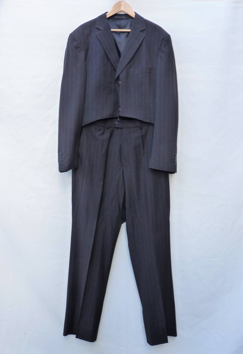 Herrenanzug Brust 42 "R, Hose 36" R Upcycled Schwarz-Weiß Gestreifter Tailcoat, Alptraum Vor Weihnachten Jack Skellington Cosplay Herrenanzug Brust 42 "R, Hose 36" R Upcycled Schwarz-Weiß Gestreifter Tailcoat, Alptraum Vor Weihnachten Jack Skellington Cosplay von Izanaecocrafts