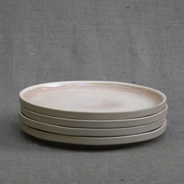 Izanami Tableware Handgemachter Großer Teller 4-6-8 Set (⌀ 25,5 cm) aus Steinzeug - Lietzensee von Izanami Tableware
