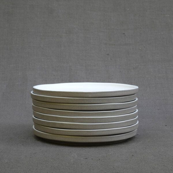 Izanami Tableware Handgemachter Kleiner Teller 4er Set (⌀ 20,5 cm) aus Steinzeug - Lietzensee von Izanami Tableware