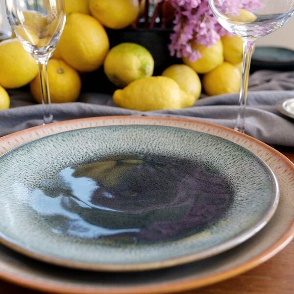 Izanami Tableware Handgemachter Kleiner Teller 4er set (⌀ 22 cm) aus Steinzeug - Krumme Lanke von Izanami Tableware