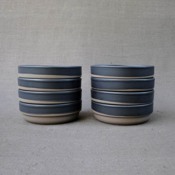 Izanami Tableware Handgemachter Pasta Teller 4er Set (⌀ 18,5 cm) aus Steinzeug - Lietzensee von Izanami Tableware