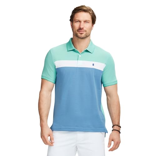 IZOD Advantage Performance Poloshirt für Herren, kurzärmelig, Beryl-Grüner Colorblock, XL IZOD Advantage Performance Poloshirt für Herren, kurzärmelig, Beryl-Grüner Colorblock, XL von Izod