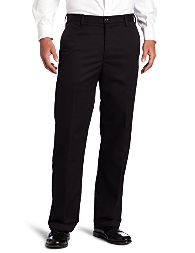 IZOD American Chino Herren Hose mit Flacher Vorderseite, gerade Passform, schwarz, 32W / 30L von Izod