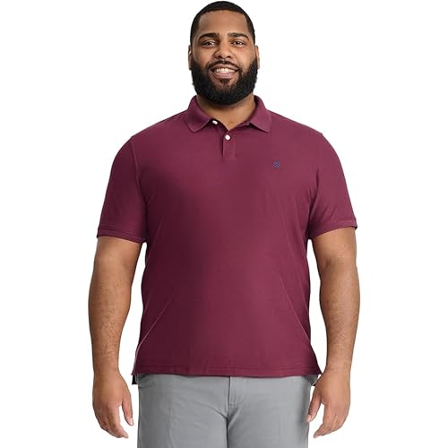 IZOD Herren Advantage Performance Kurzarm-Poloshirt Polohemd, Feige, Mittel von Izod