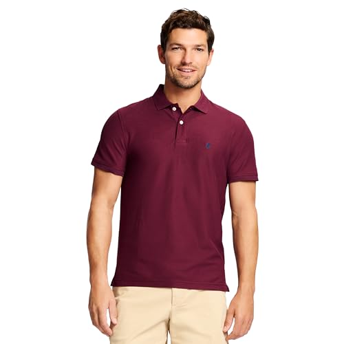 IZOD Herren Advantage Performance Kurzarm-Poloshirt Polohemd, Feige, XL von Izod